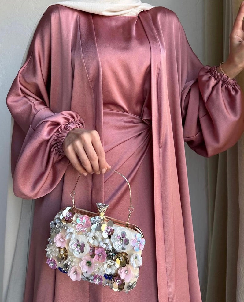 Yara Abaya - Mauve Pink