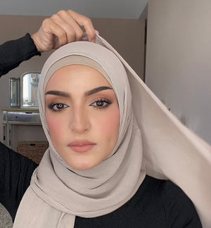 Pleated hijab